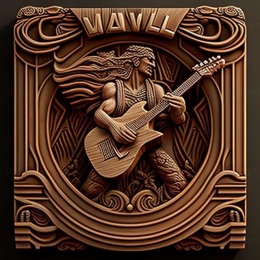 3D модель Игра Герой гитары Ван Хален (STL)